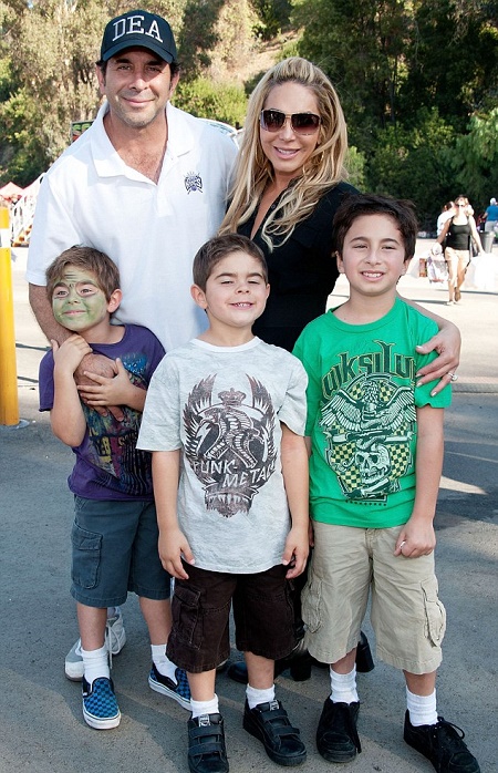 Paul Nassif with his ex- wife and three children
